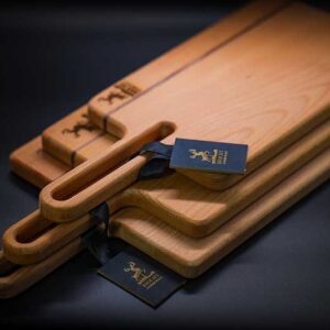 Irish Beech and Walnut Chopping Boards Set