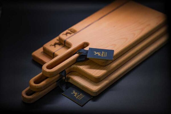 Irish Beech and Walnut Chopping Boards Set