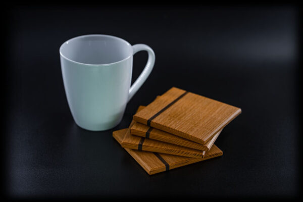 Hand Crafted Irish Beech Coasters c