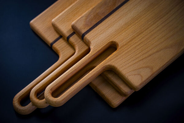 Irish Beech and Walnut Chopping Boards hand crafted set