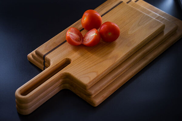 Irish Beech and Walnut Chopping Boards hand crafted set